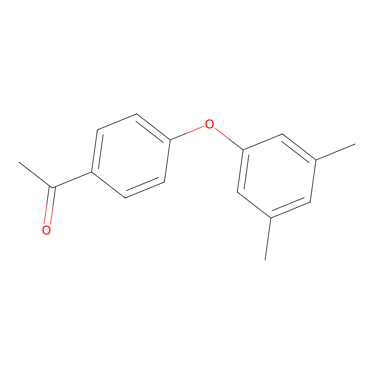 1-(4-(3,5-Dimethylphenoxy)phenyl)ethanone molecular structure, CAS 834885-04-0