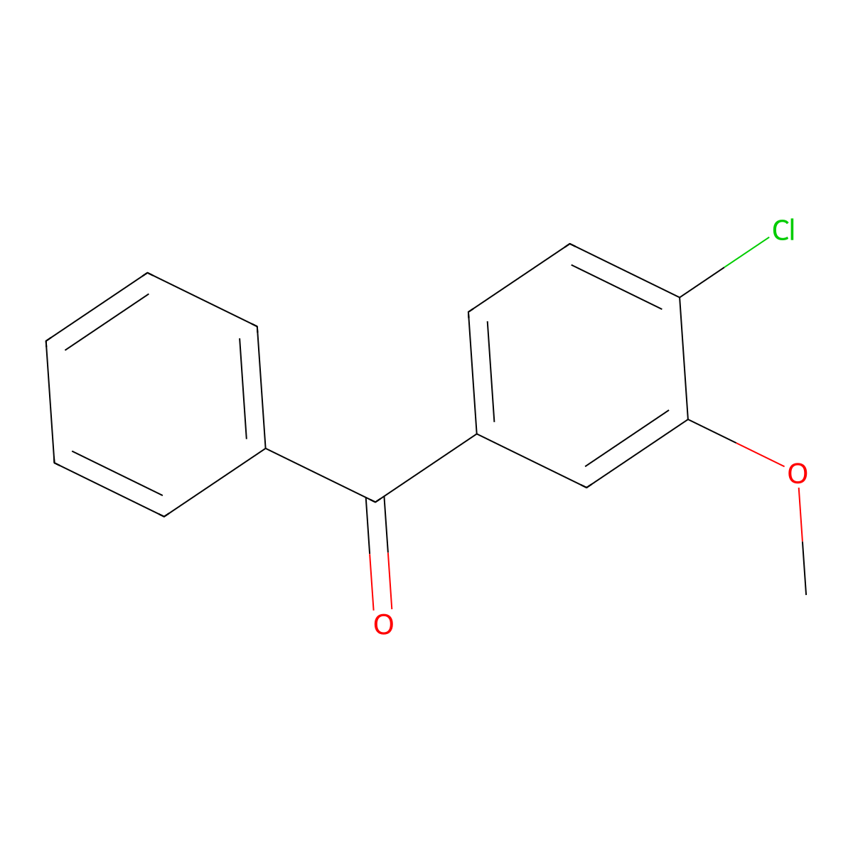 Methanone, (4-chloro-3-methoxyphenyl)phenyl- molecular structure, CAS 834895-50-0