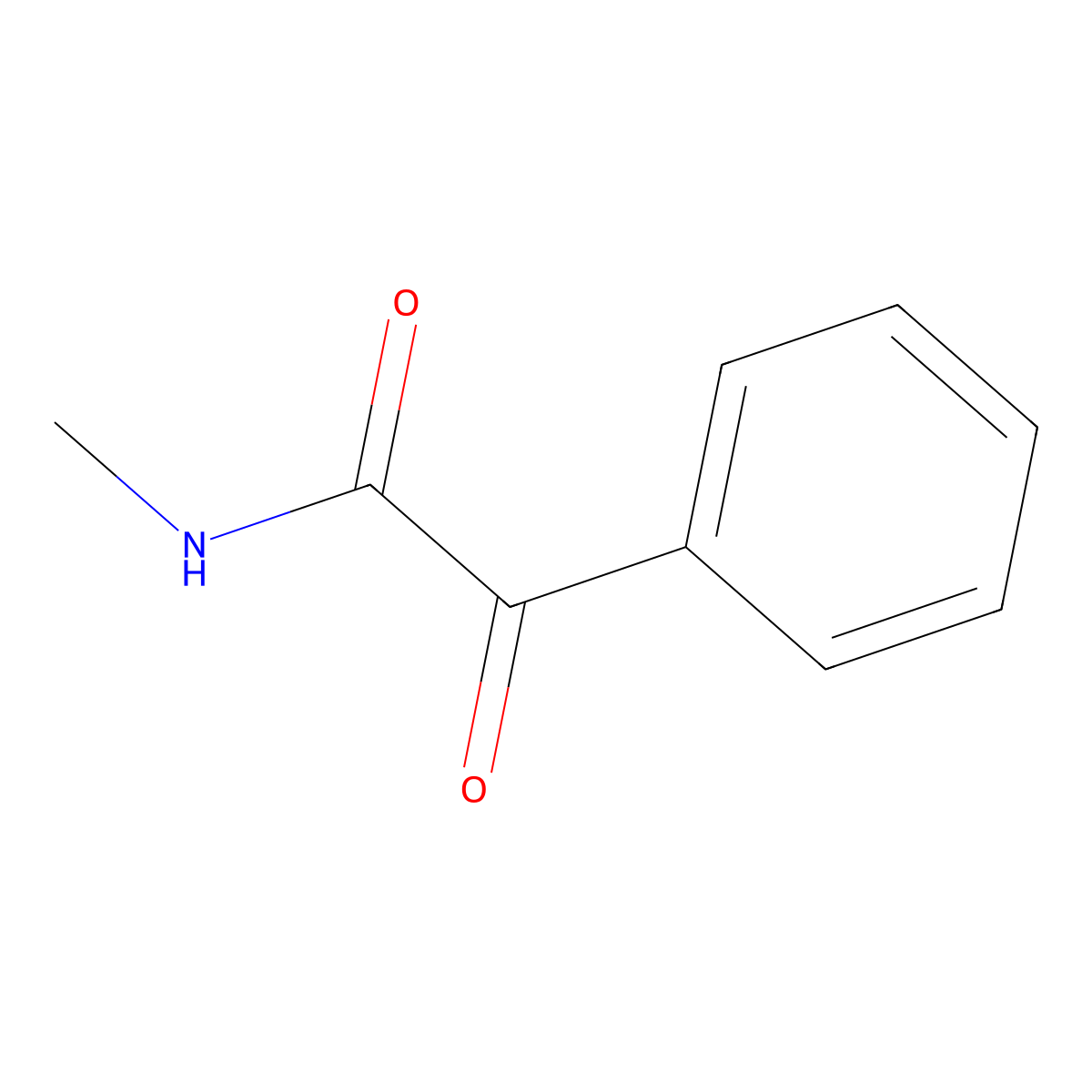N-methyl-2-oxo-2-phenylacetamide molecular structure, CAS 83490-71-5