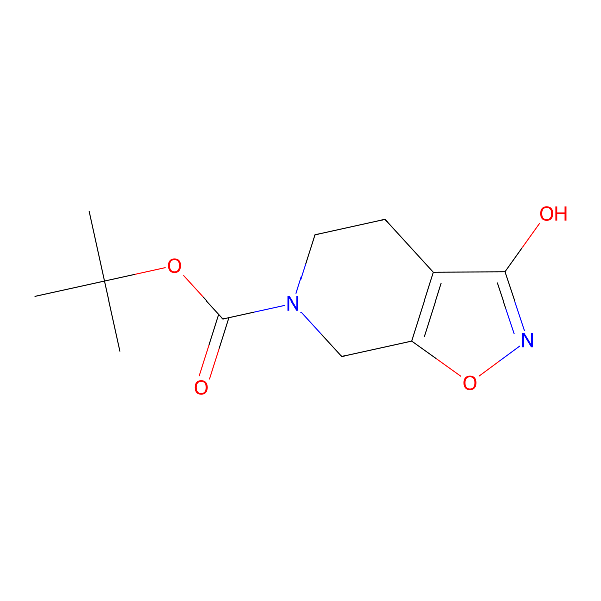6-Boc-4,5,6,7-tetrahydroisoxazolo[5,4-c]pyridin-3(2H)-one molecular structure, CAS 83491-28-5