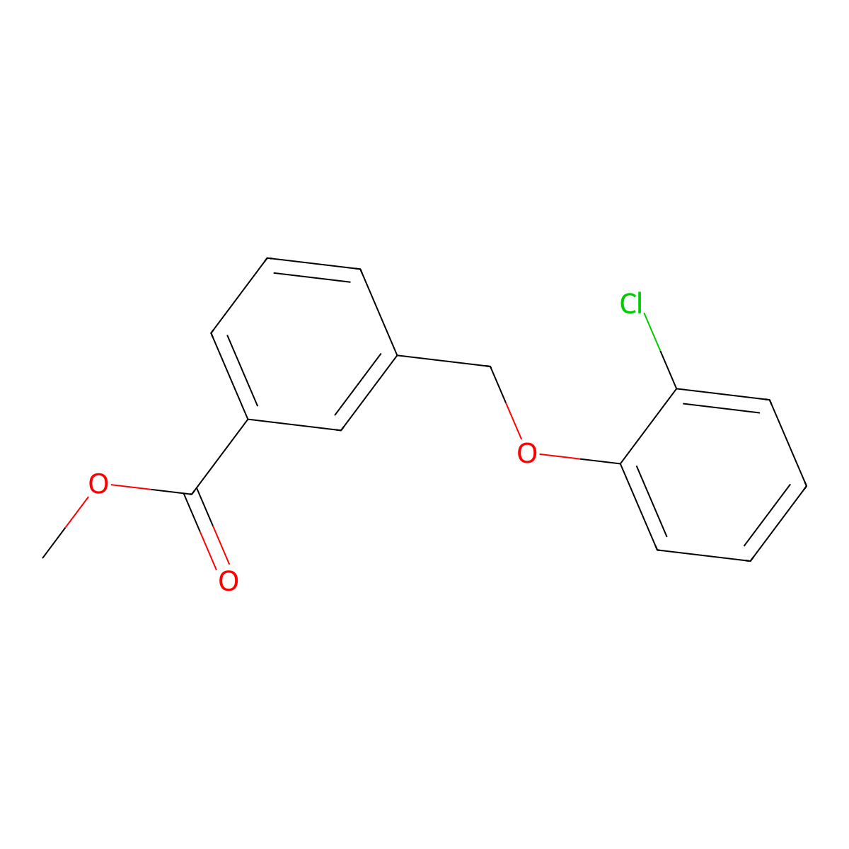 Methyl 3-[(2-chlorophenoxy)methyl]benzoate molecular structure, CAS 834913-10-9
