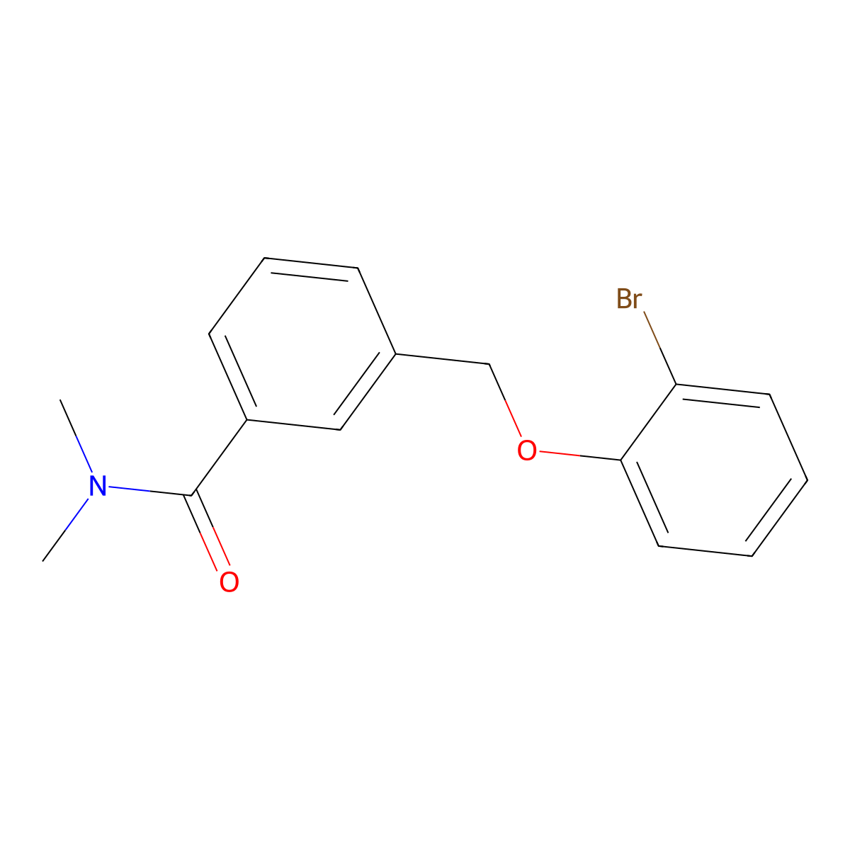 3-[(2-Bromophenoxy)methyl]-N,N-dimethylbenzamide molecular structure, CAS 834913-11-0
