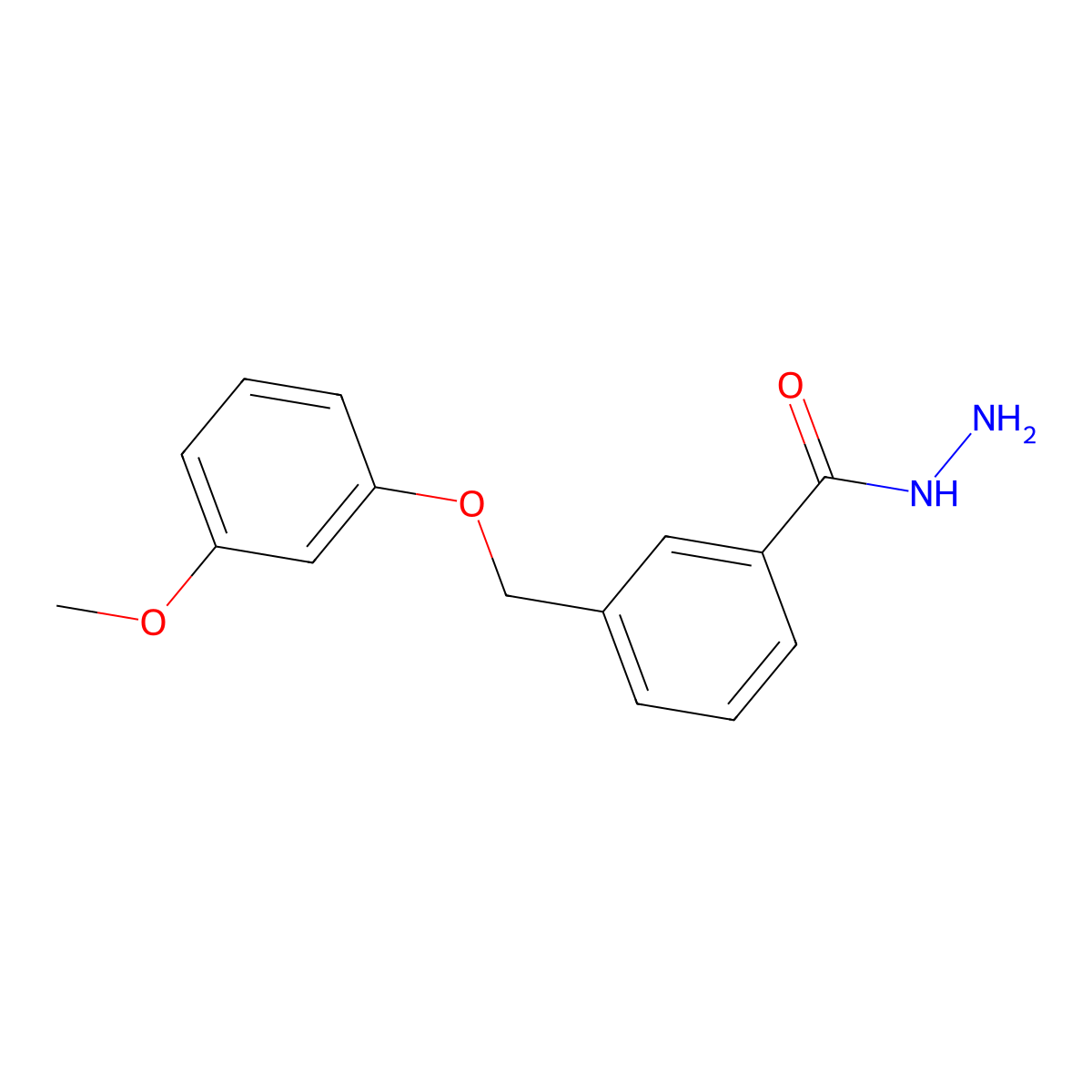 3-[(3-Methoxyphenoxy)methyl]benzohydrazide molecular structure, CAS 834913-38-1