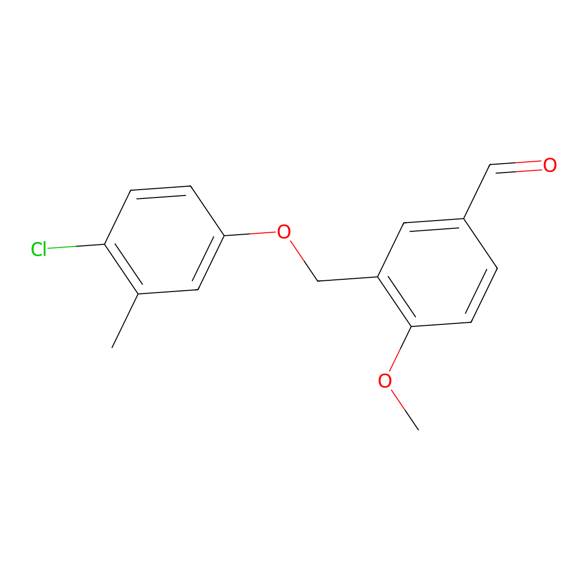 3-[(4-Chloro-3-methylphenoxy)methyl]-4-methoxybenzaldehyde molecular structure, CAS 834913-94-9