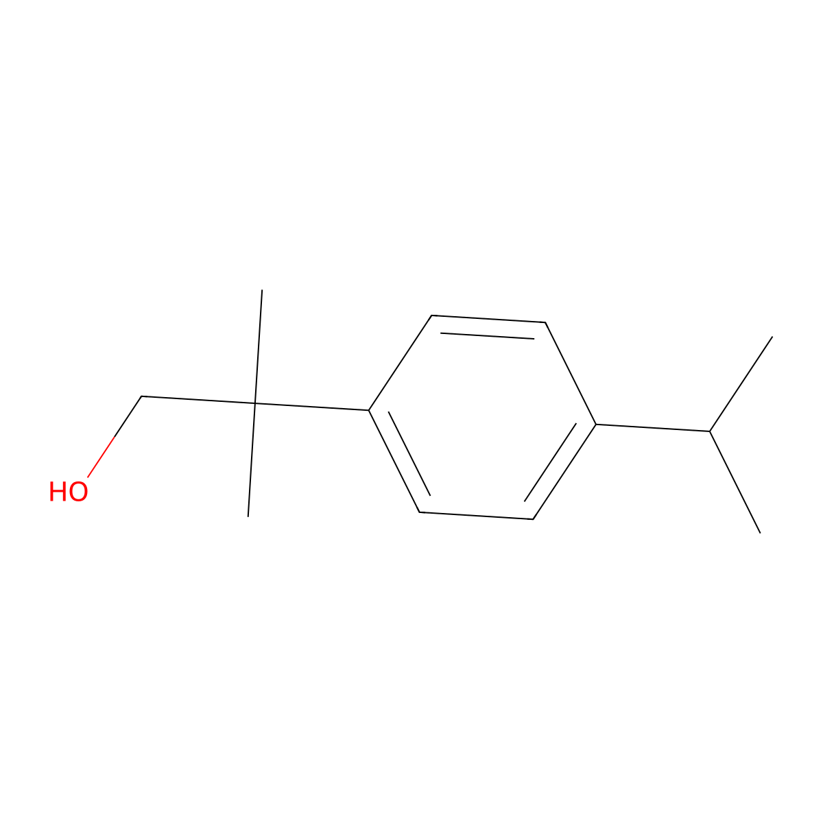 2-(4-Isopropylphenyl)-2-methylpropan-1-ol molecular structure, CAS 83493-84-9