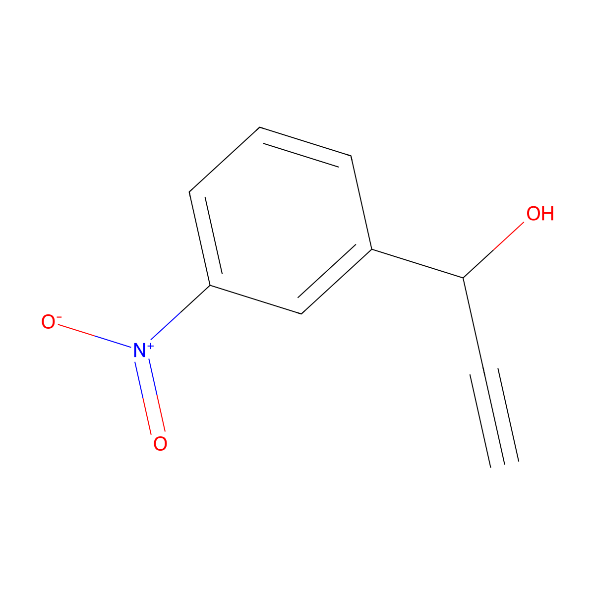 1-(3-Nitrophenyl)prop-2-yn-1-ol molecular structure, CAS 83494-25-1