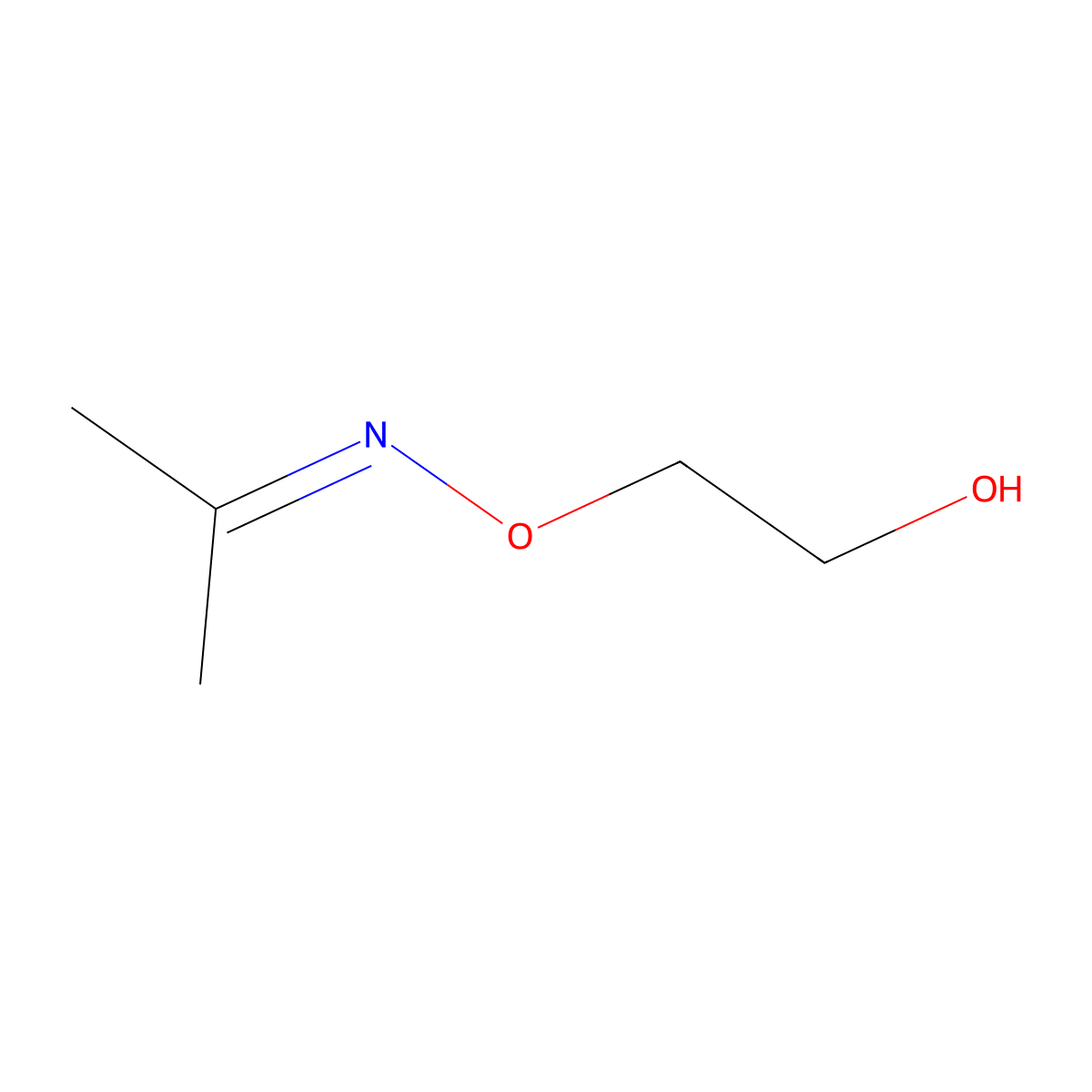 2-((Propan-2-ylideneamino)oxy)ethanol molecular structure, CAS 83495-51-6