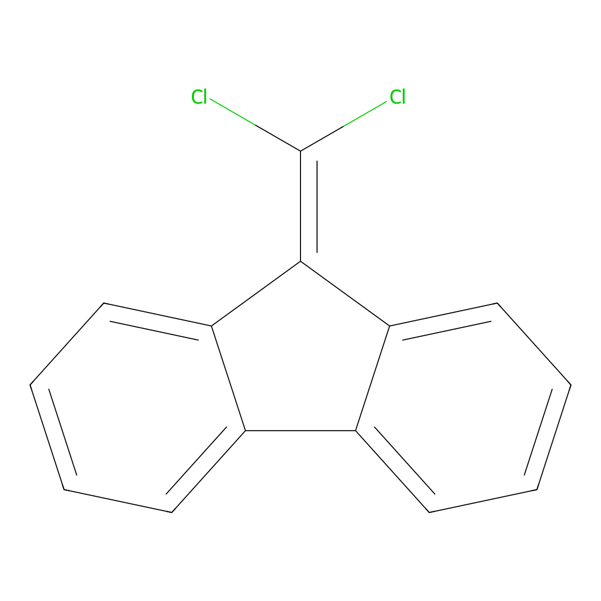 9-Dichloromethylenefluorene molecular structure, CAS 835-17-6