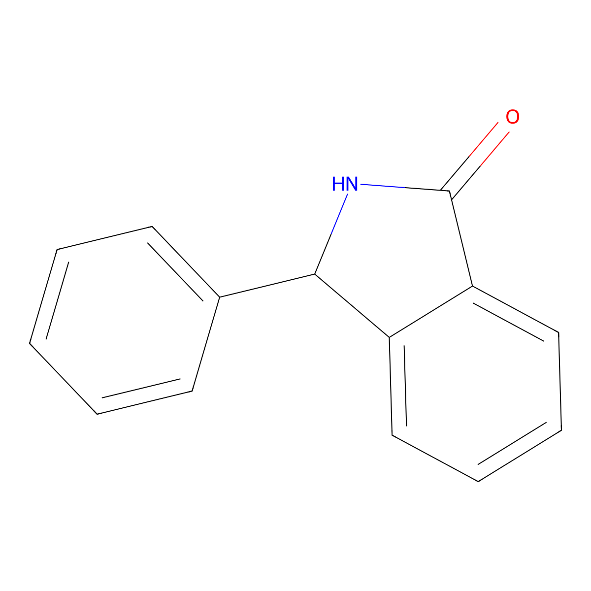 3-Phenyl-2,3-dihydroisoindol-1-one molecular structure, CAS 835-18-7