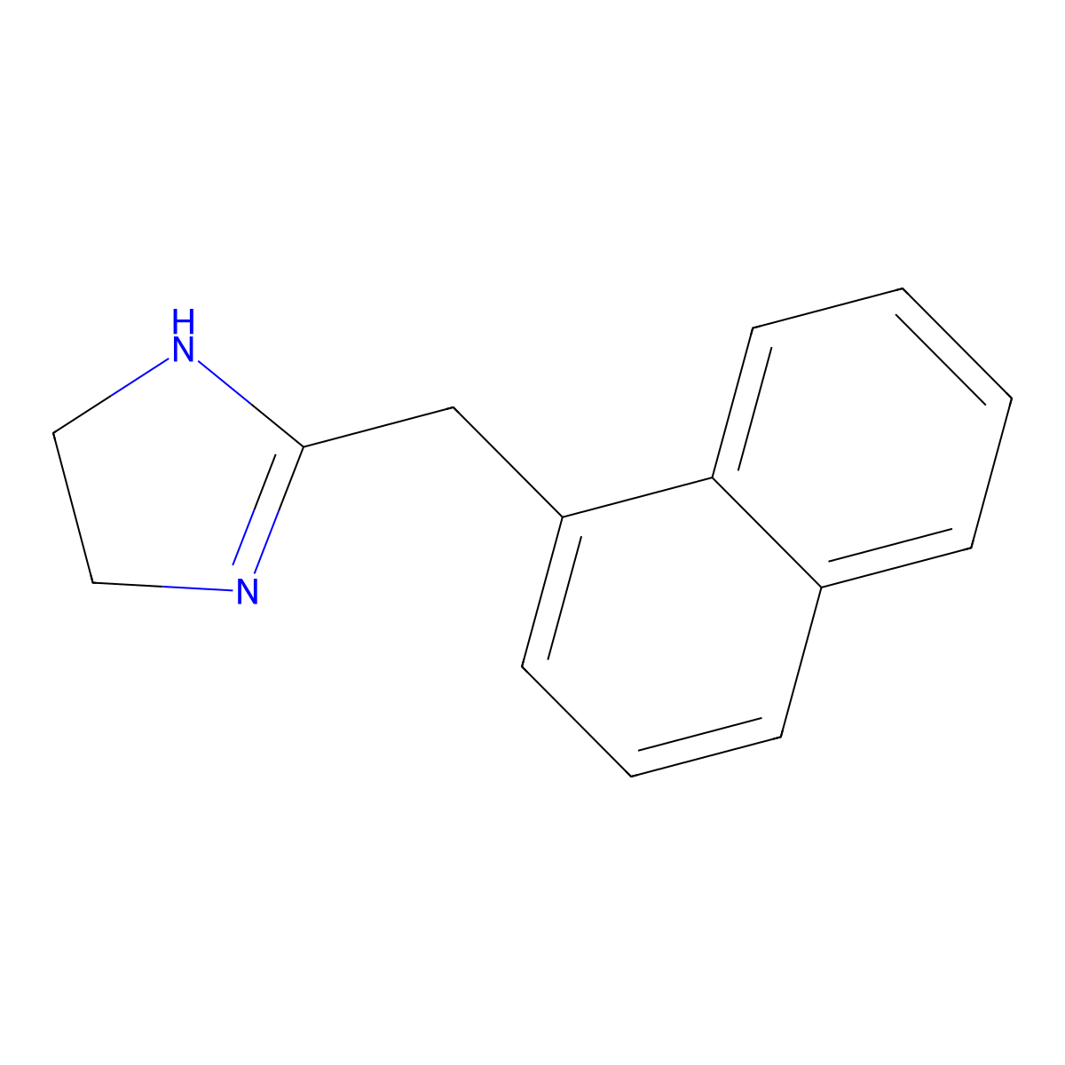 Naphazoline molecular structure, CAS 835-31-4