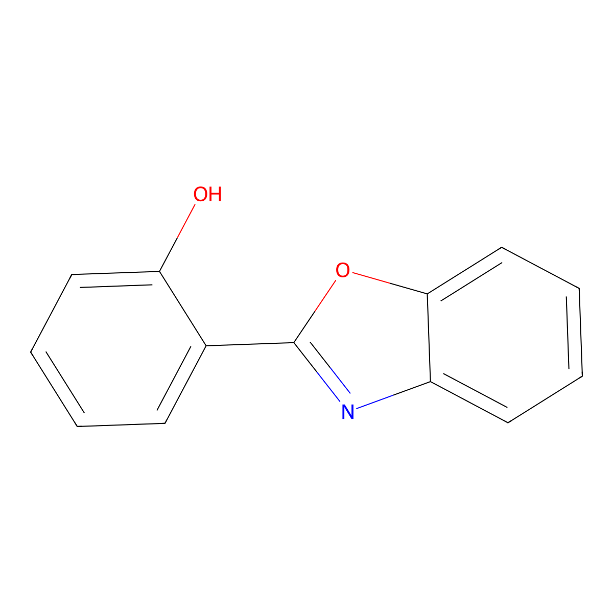 2-(2-Benzoxazolyl)phenol molecular structure, CAS 835-64-3
