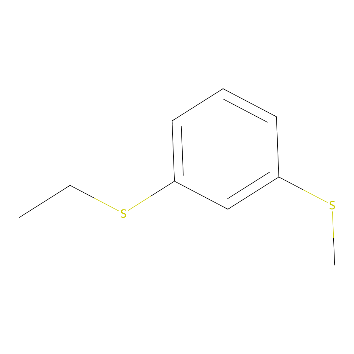 Ethyl 3-(methylthio)phenyl sulfide molecular structure, CAS 83500-74-7