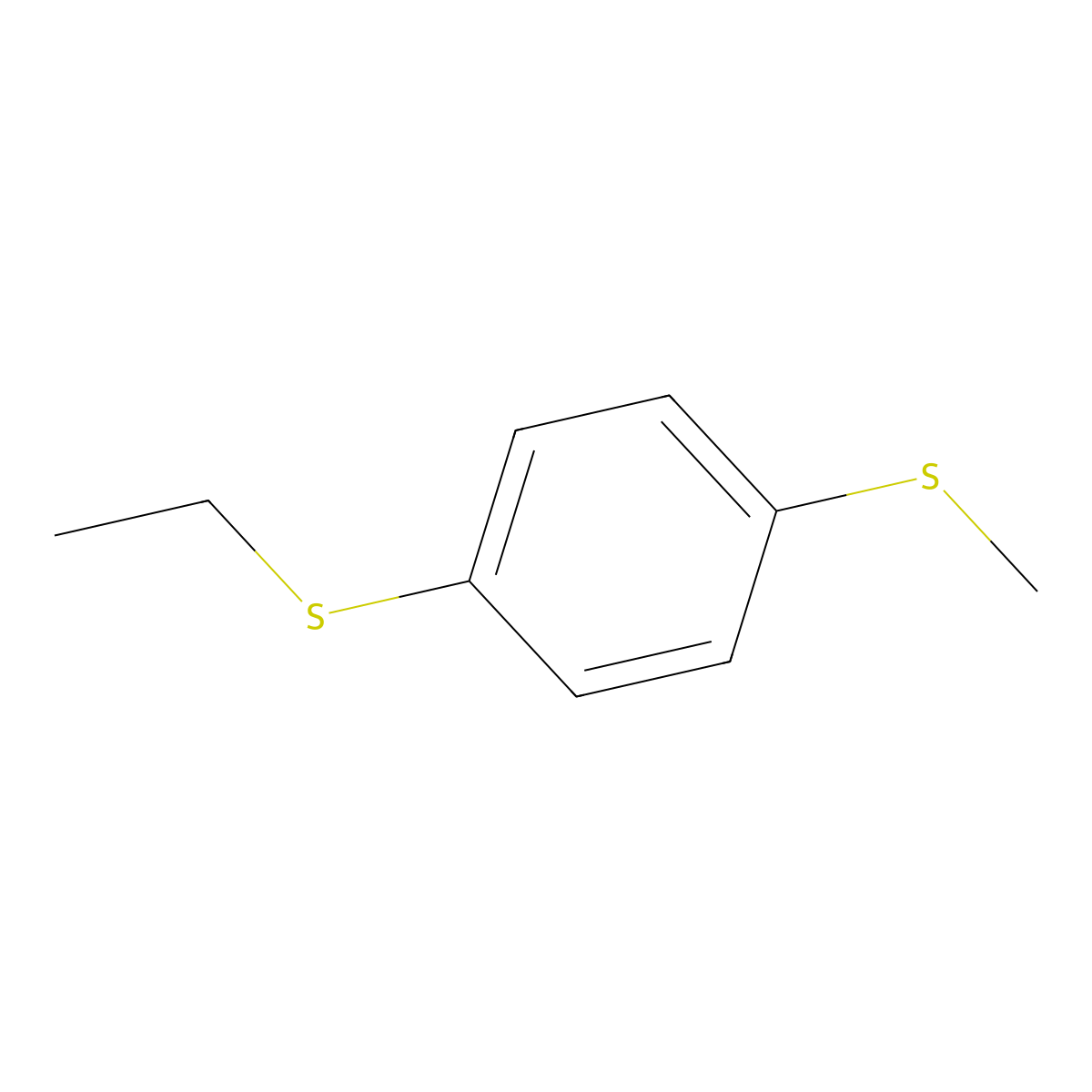 1-(Ethylsulfanyl)-4-(methylsulfanyl)benzene molecular structure, CAS 83500-75-8