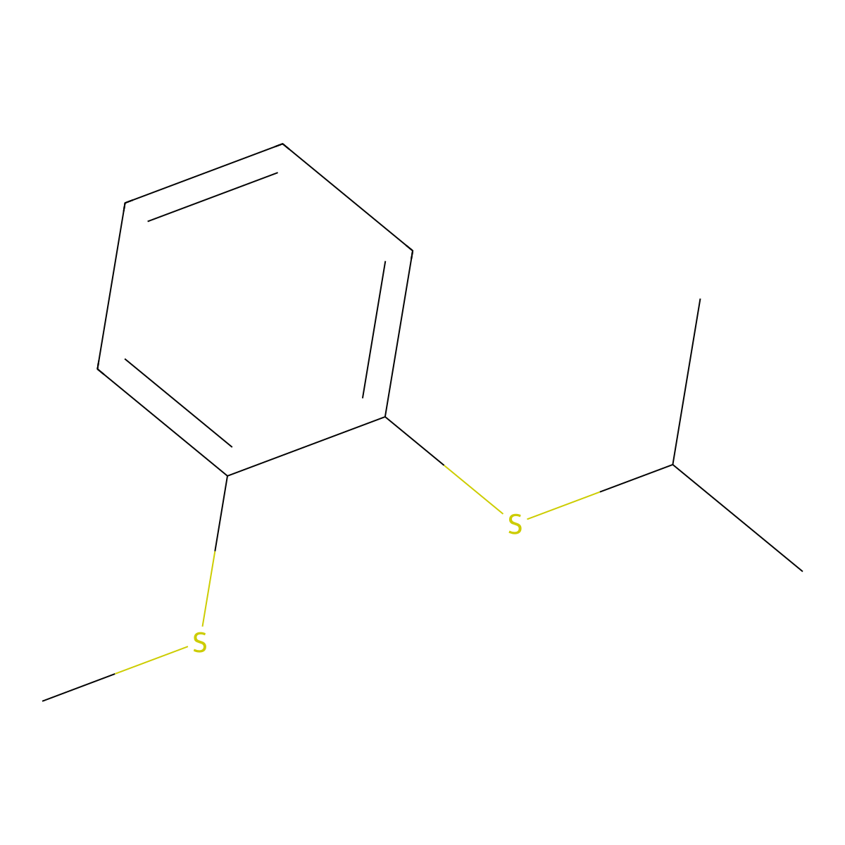 1-[(1-Methylethyl)thio]-2-(methylthio)benzene molecular structure, CAS 83500-76-9