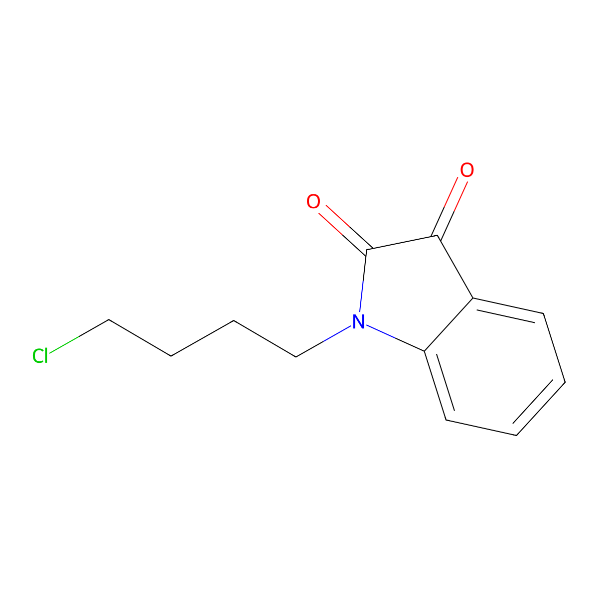 1-(4-chlorobutyl)-1H-indole-2,3-dione molecular structure, CAS 83502-69-6