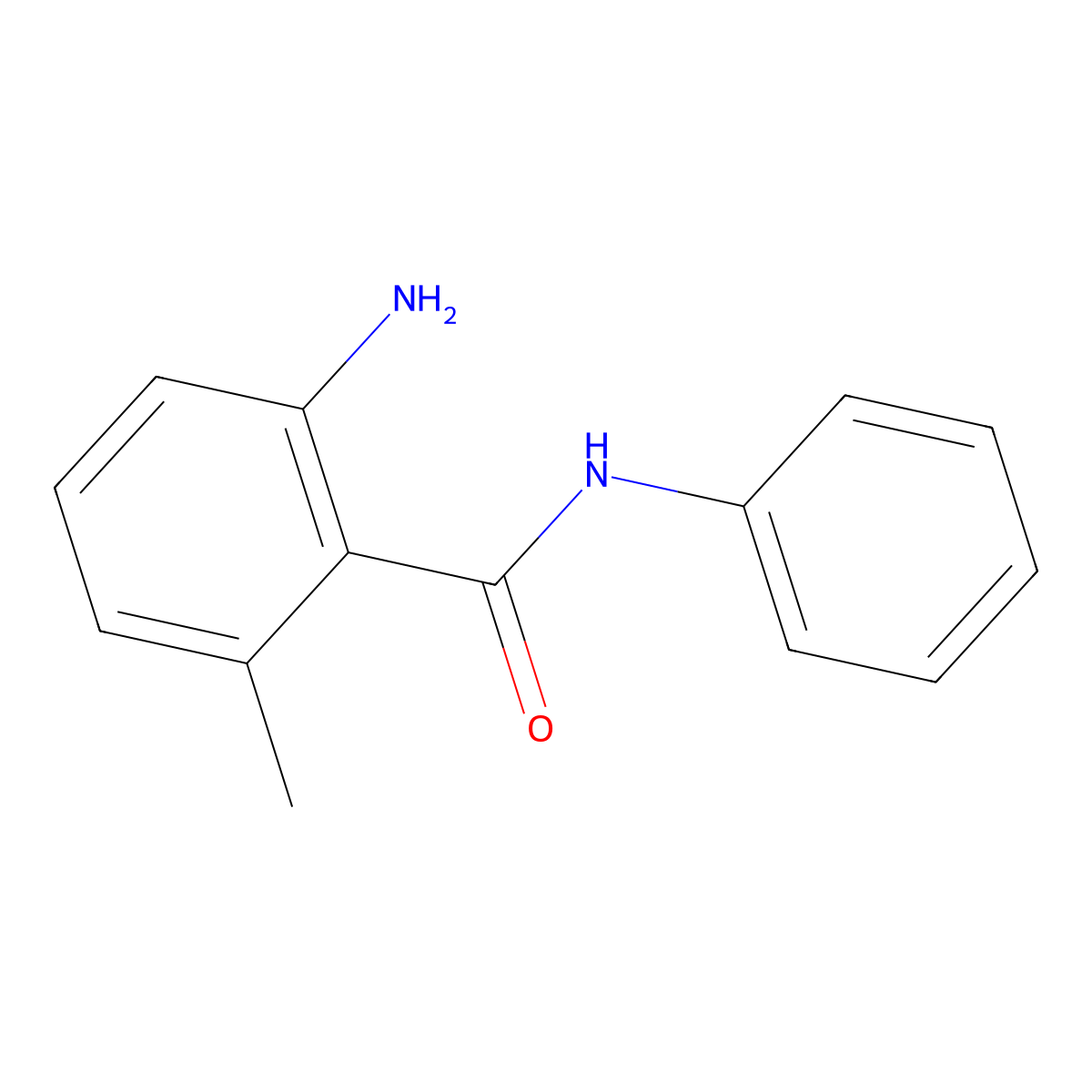 2-Amino-6-methyl-N-phenylbenzamide molecular structure, CAS 83504-78-3