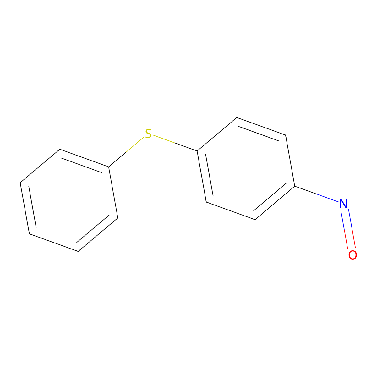 Benzene, 1-nitroso-4-(phenylthio)- molecular structure, CAS 83504-80-7