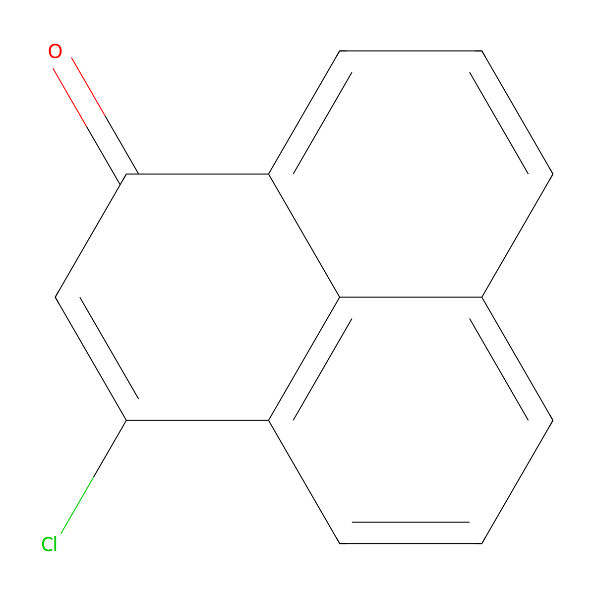 3-Chlorophenalen-1-one molecular structure, CAS 83505-04-8