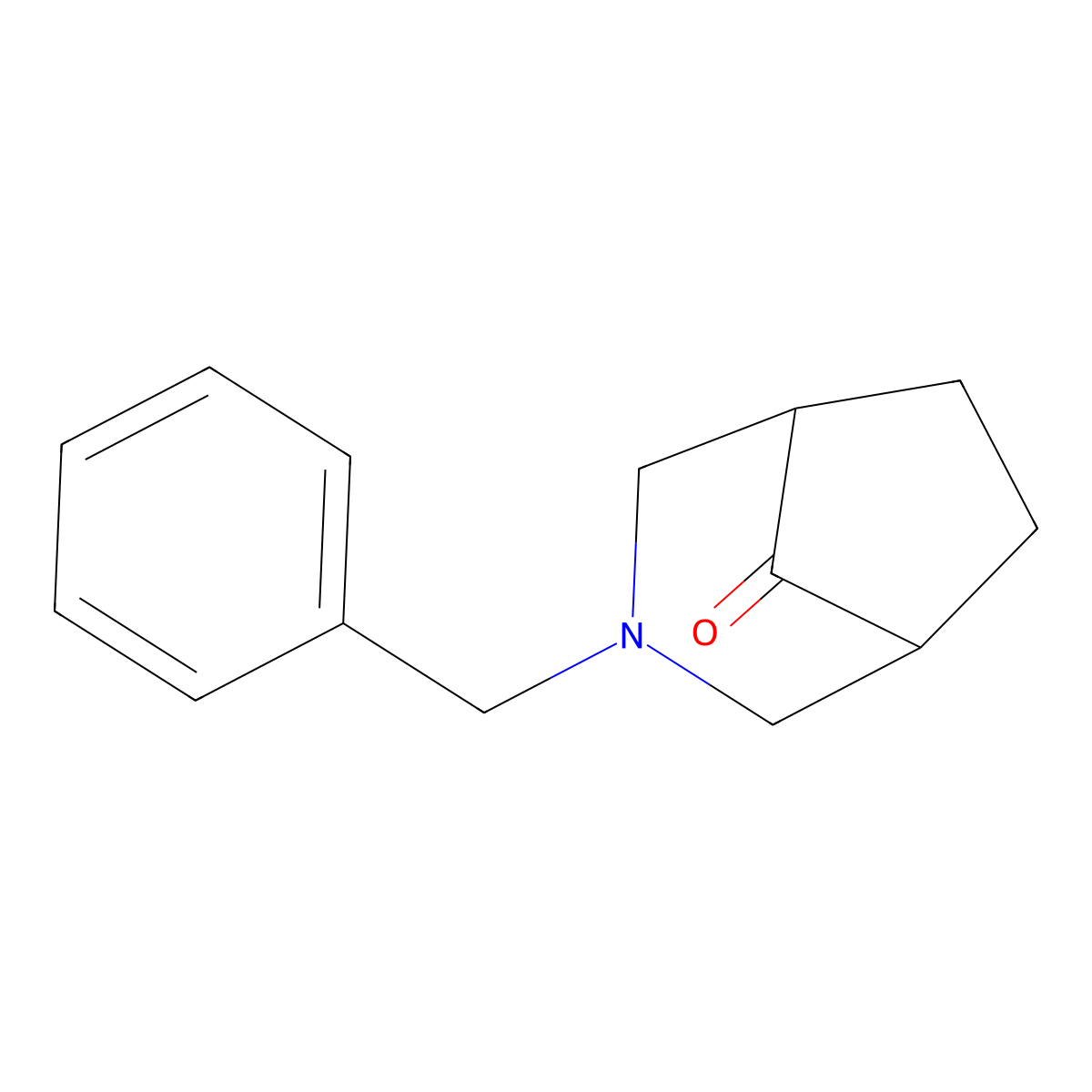 3-Benzyl-3-azabicyclo(3.2.1)octan-8-one molecular structure, CAS 83507-33-9