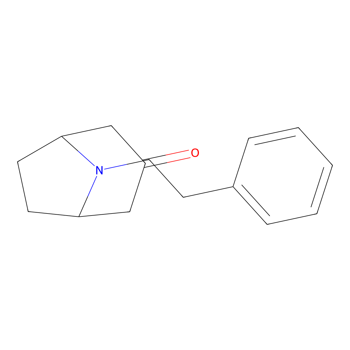 8-(2-Phenylethyl)-8-azabicyclo[3.2.1]octan-3-one molecular structure, CAS 83507-66-8