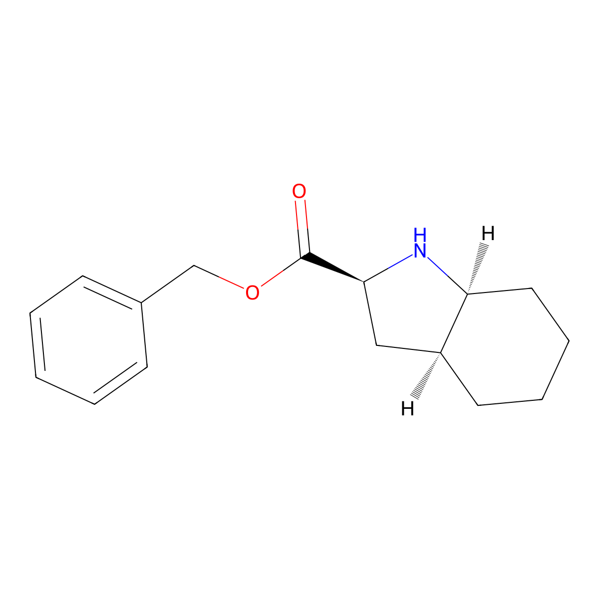 benzyl (2S,3aS,7aS)-octahydro-1H-indole-2-carboxylate molecular structure, CAS 83508-14-9