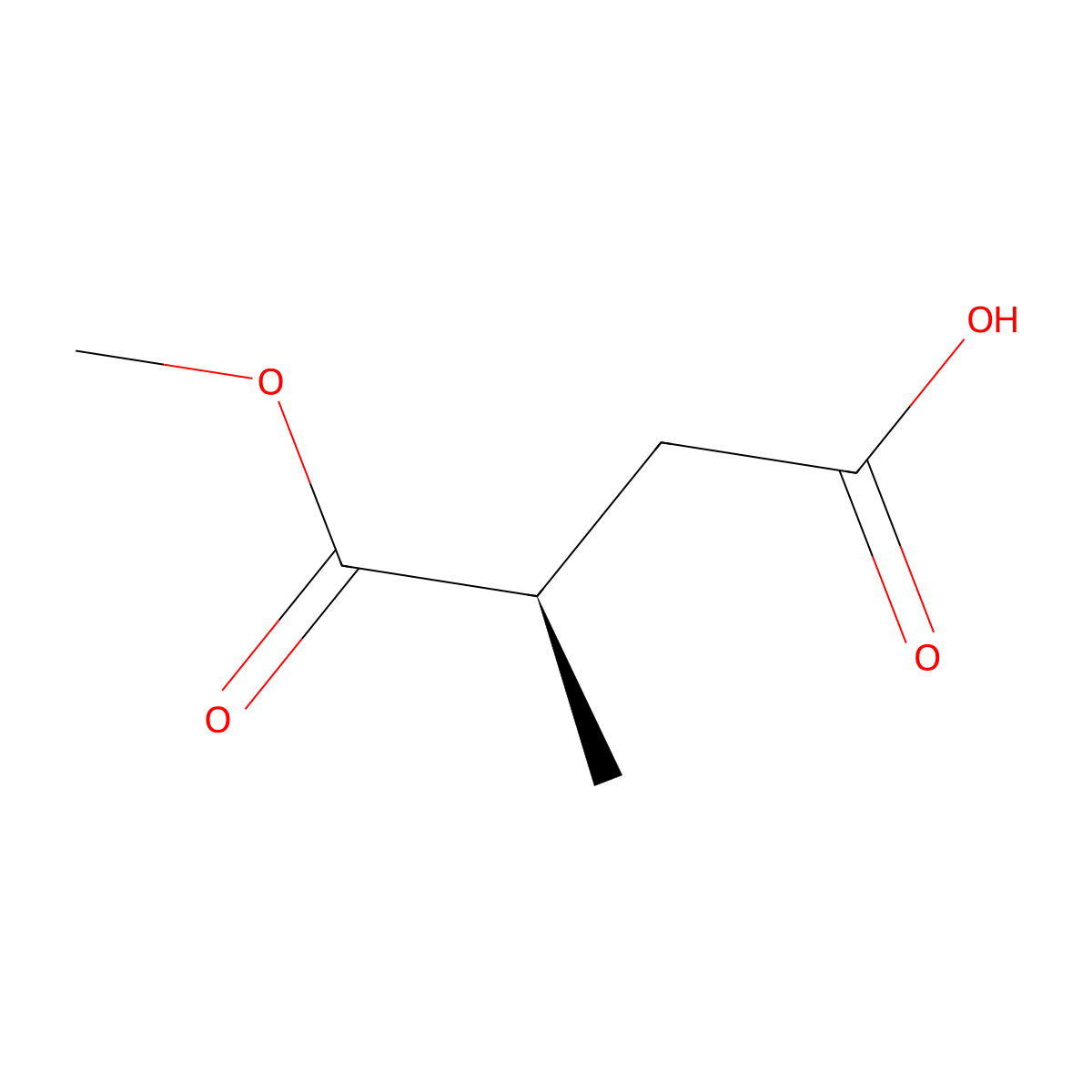 (R)-4-Methoxy-3-methyl-4-oxobutanoic acid molecular structure, CAS 83509-04-0