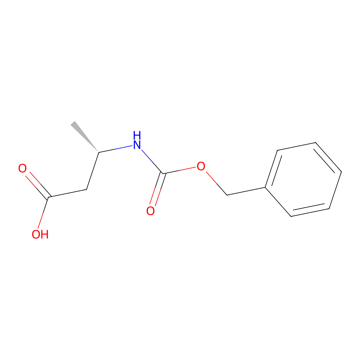 (S)-3-(((Benzyloxy)carbonyl)amino)butanoic acid molecular structure, CAS 83509-88-0