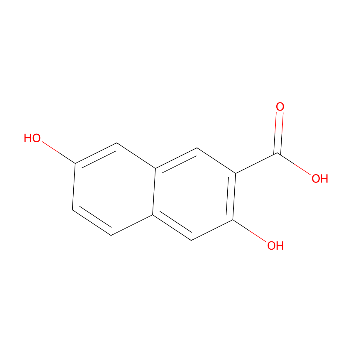 3,7-Dihydroxy-2-naphthoic Acid molecular structure, CAS 83511-07-3