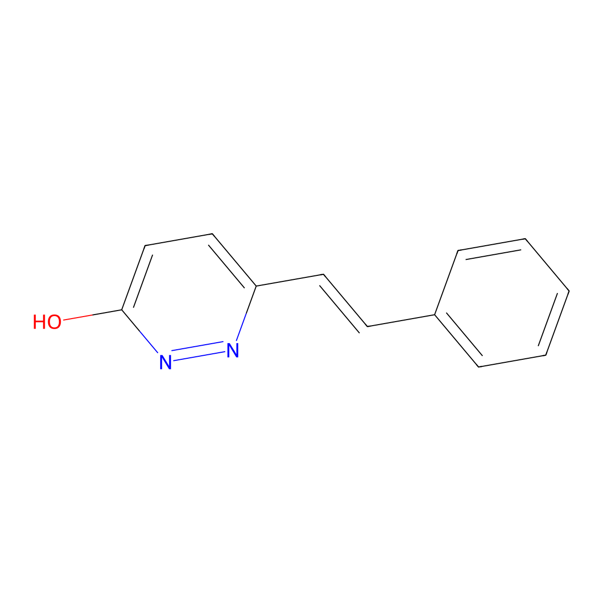 6-Styryl-3-pyridazinol molecular structure, CAS 83516-65-8