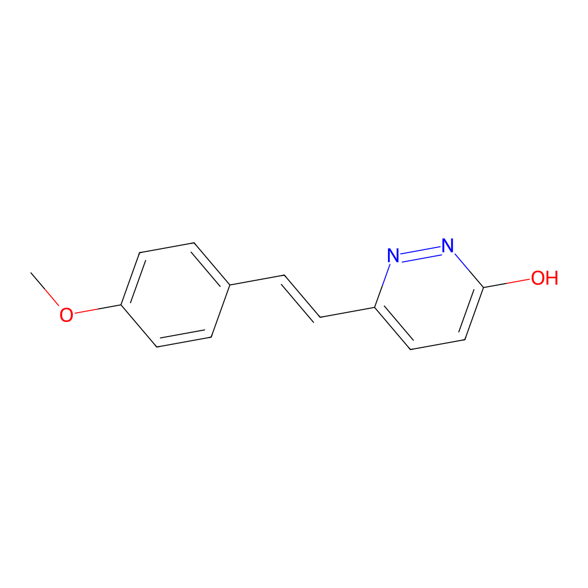 6-(4-Methoxystyryl)-3-pyridazinol molecular structure, CAS 83516-67-0