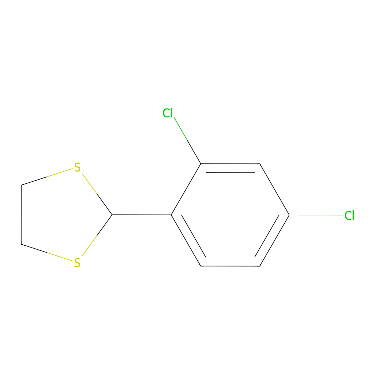 2-(2,4-Dichlorophenyl)-1,3-dithiolane molecular structure, CAS 83521-72-6