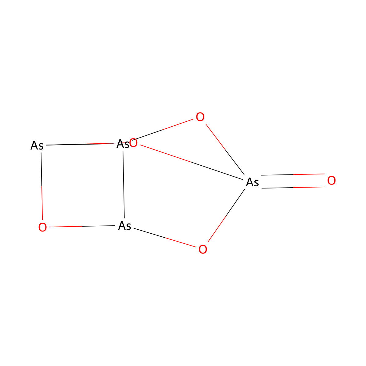 Tetraarsenic pentaoxide molecular structure, CAS 83527-55-3