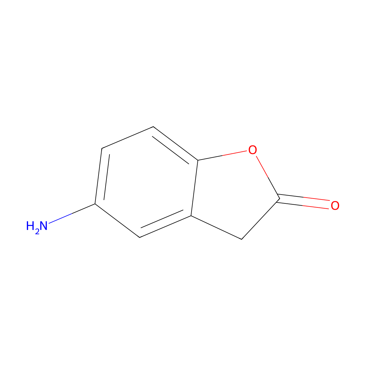5-Aminobenzofuran-2(3H)-one molecular structure, CAS 83528-03-4