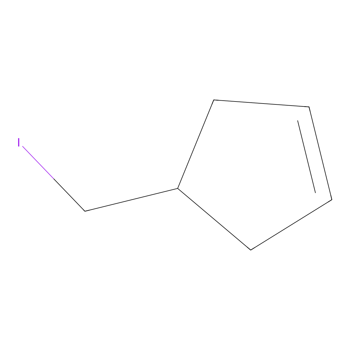 4-(Iodomethyl)cyclopentene molecular structure, CAS 83528-59-0