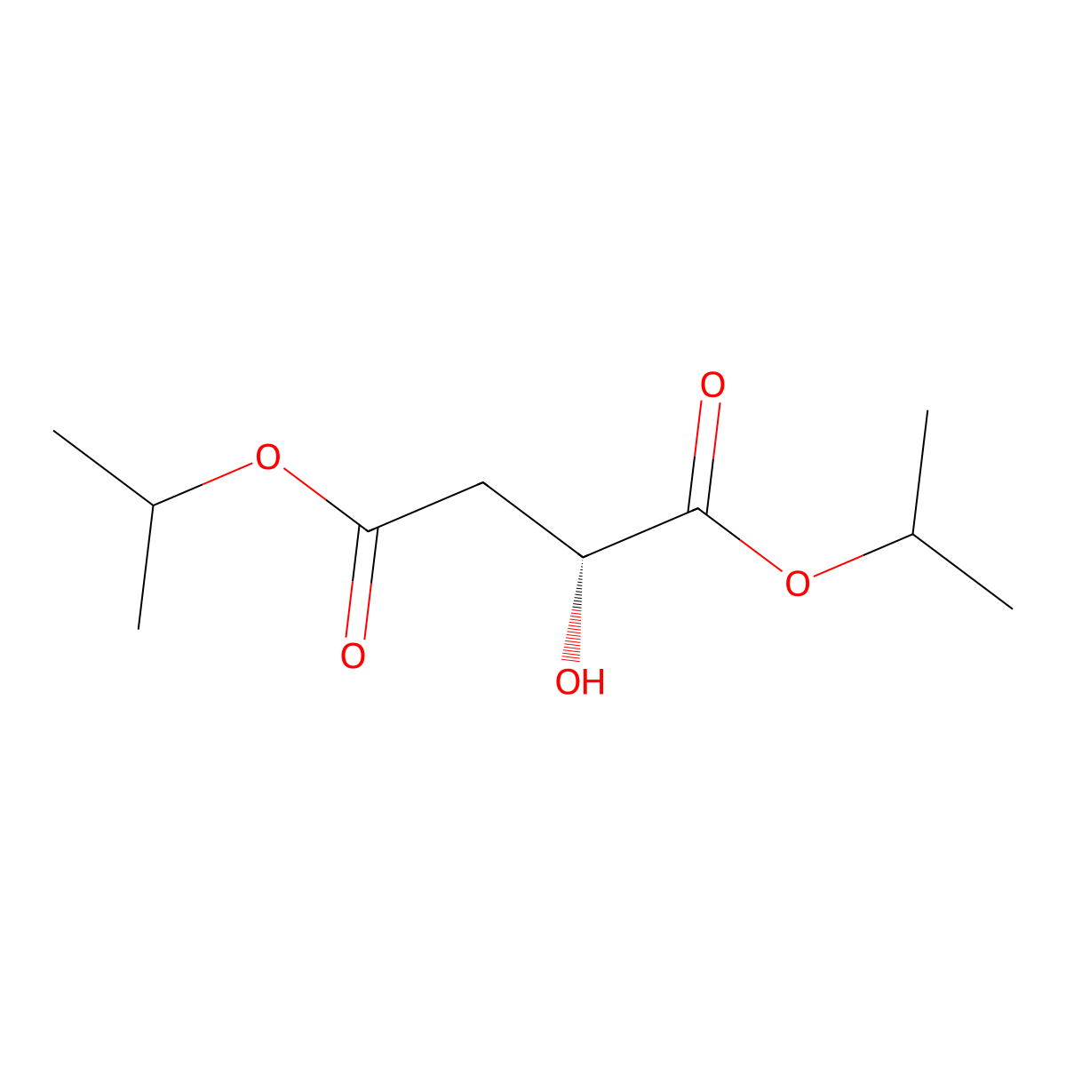 Diisopropyl (R)-(+)-malate molecular structure, CAS 83540-97-0