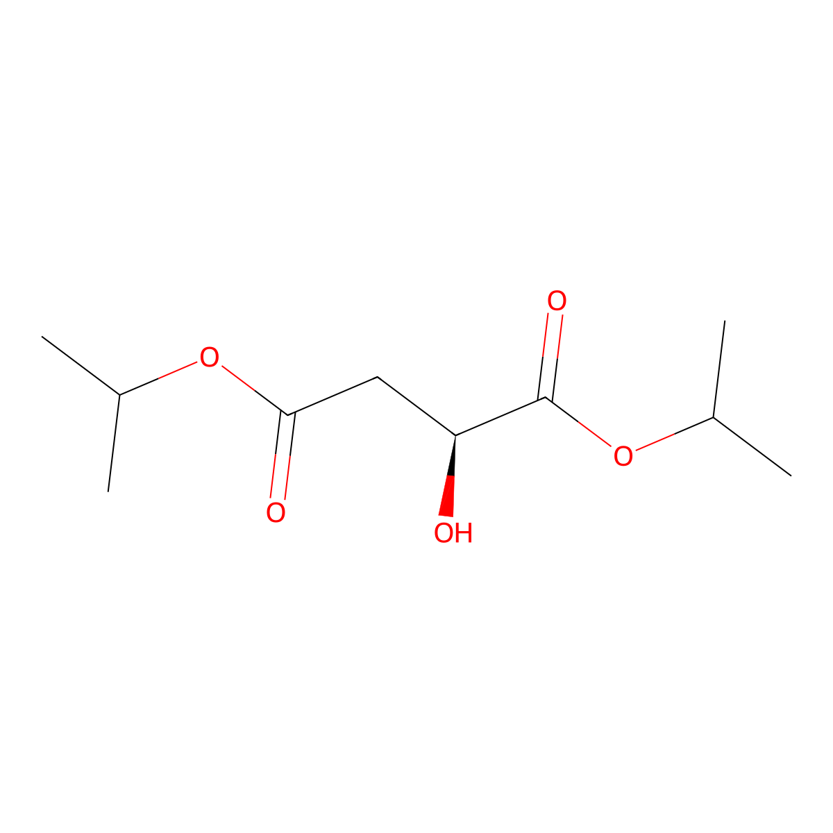 Diisopropyl (S)-(-)-malate molecular structure, CAS 83541-68-8