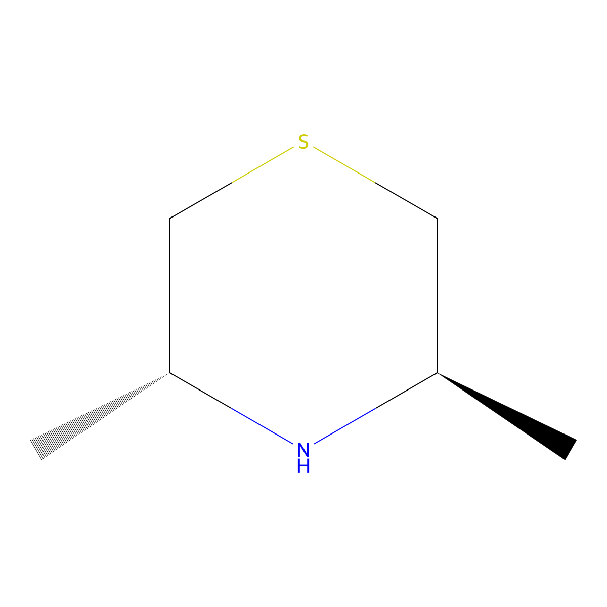 trans-3,5-Dimethyl-thiomorpholine molecular structure, CAS 83547-36-8