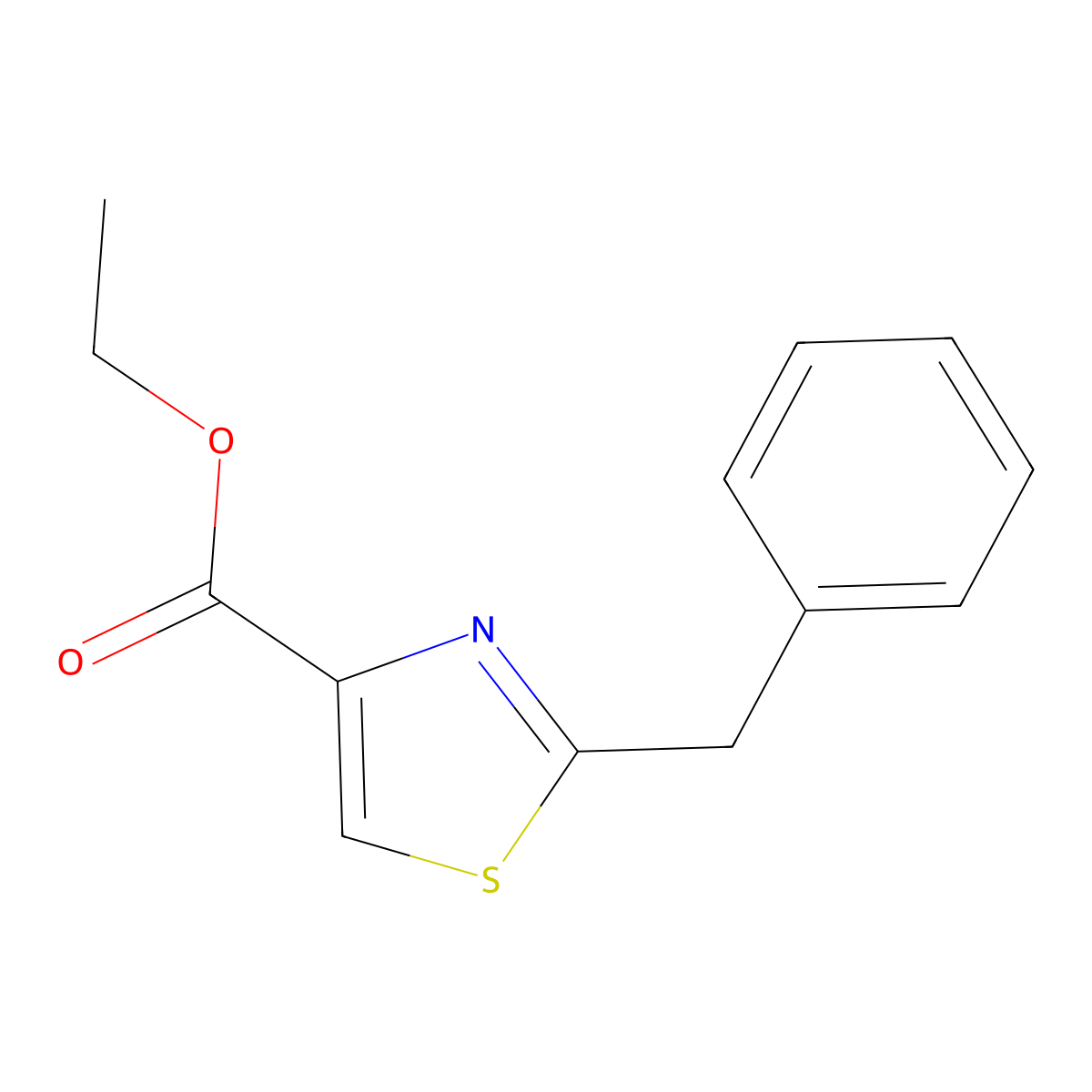 Ethyl 2-benzylthiazole-4-carboxylate molecular structure, CAS 83553-49-5