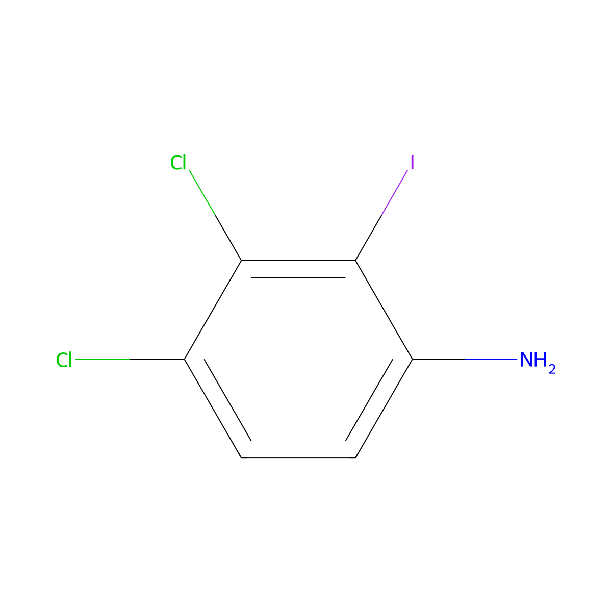 3,4-Dichloro-2-iodoaniline molecular structure, CAS 835595-11-4
