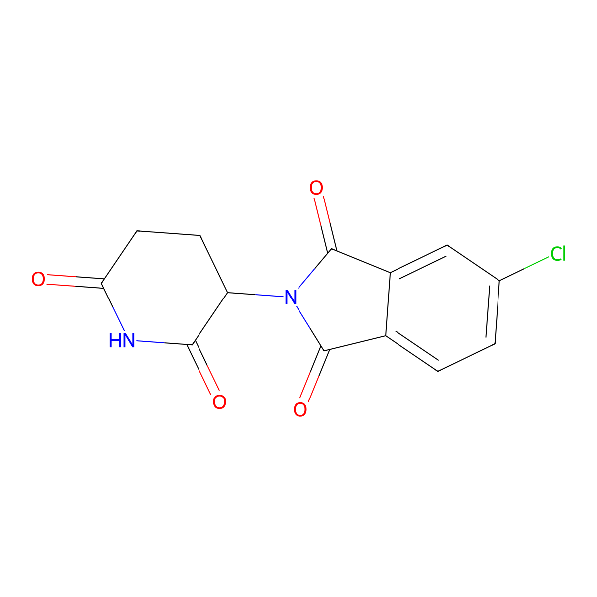 5-Chloro-2-(2,6-dioxopiperidin-3-yl)isoindoline-1,3-dione molecular structure, CAS 835616-62-1
