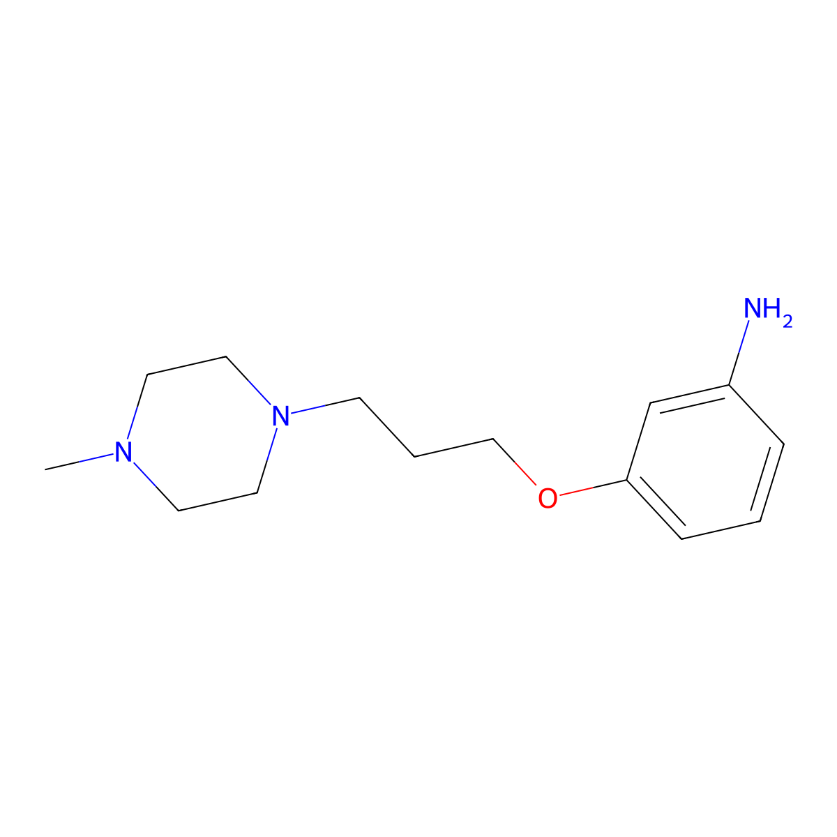 3-(3-(4-Methylpiperazin-1-yl)propoxy)aniline molecular structure, CAS 835633-65-3