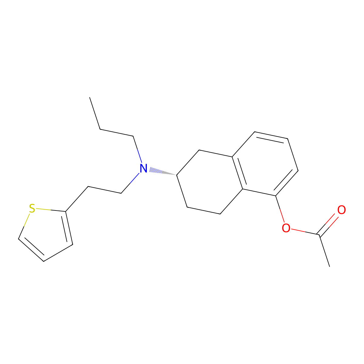 O-Acetylrotigotine molecular structure, CAS 835654-68-7
