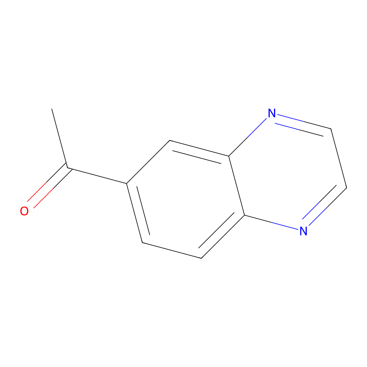 1-(Quinoxalin-6-yl)ethanone molecular structure, CAS 83570-42-7