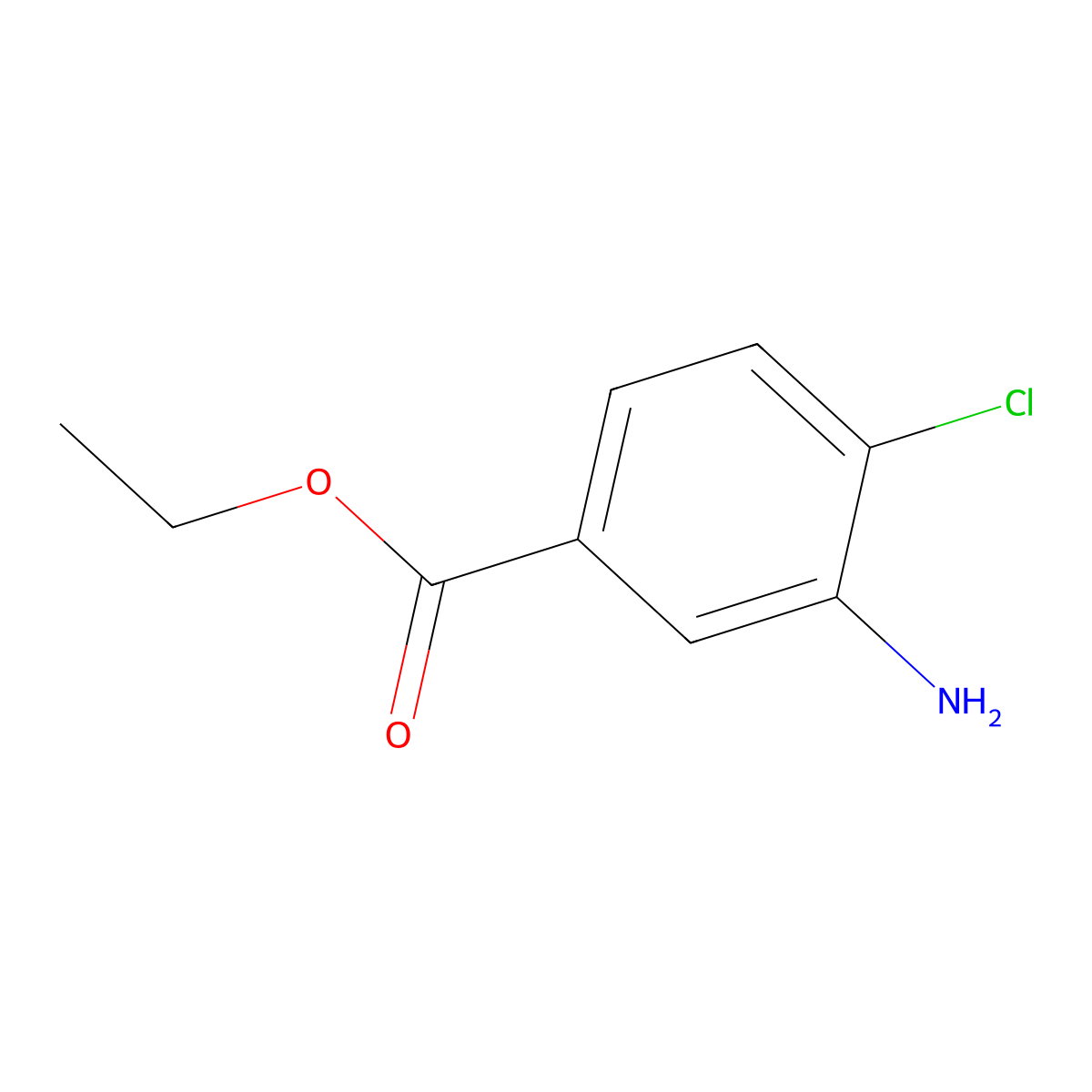 Ethyl 3-Amino-4-chlorobenzoate molecular structure, CAS 83573-59-5