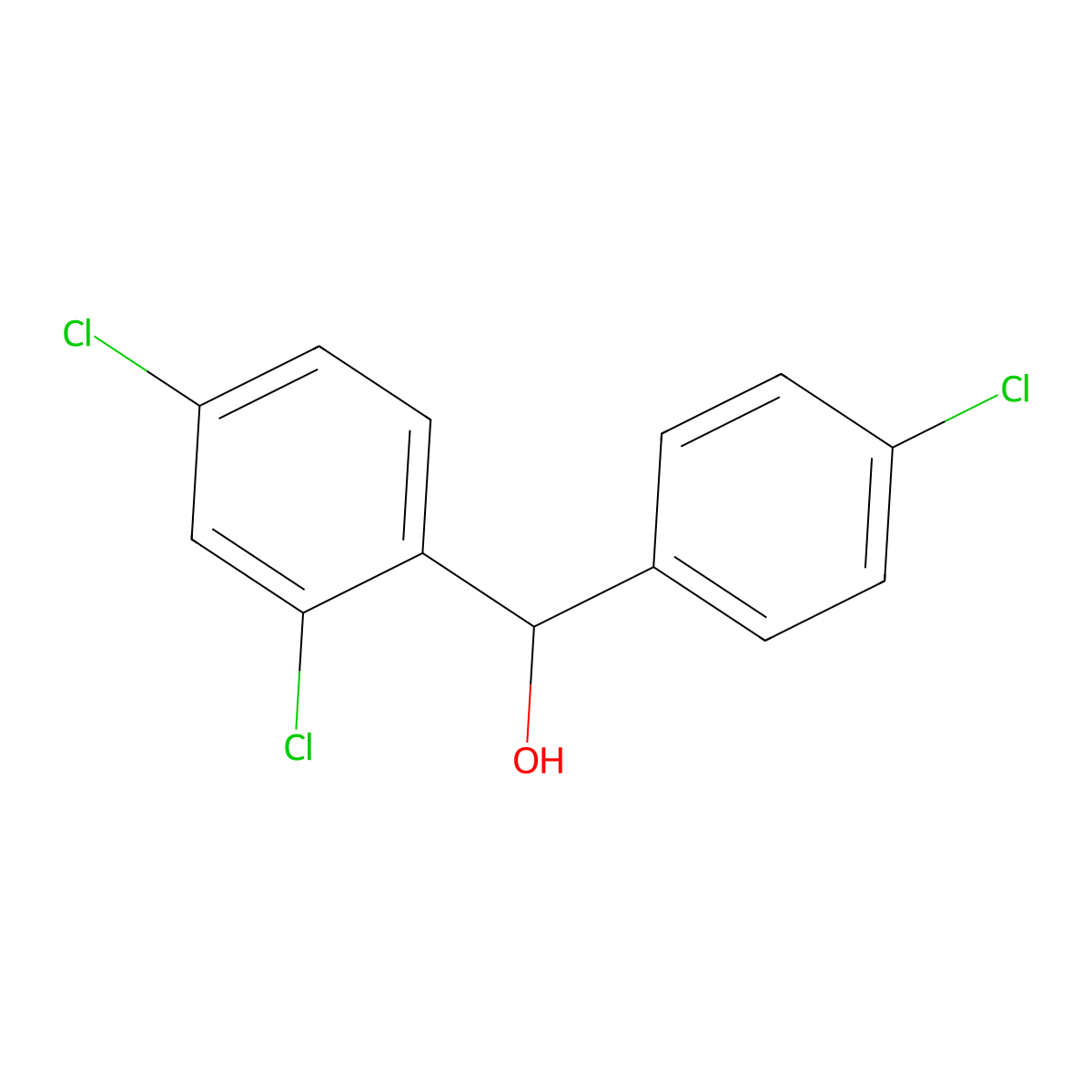 2,4,4'-Trichlorobenzhydrol molecular structure, CAS 83580-88-5