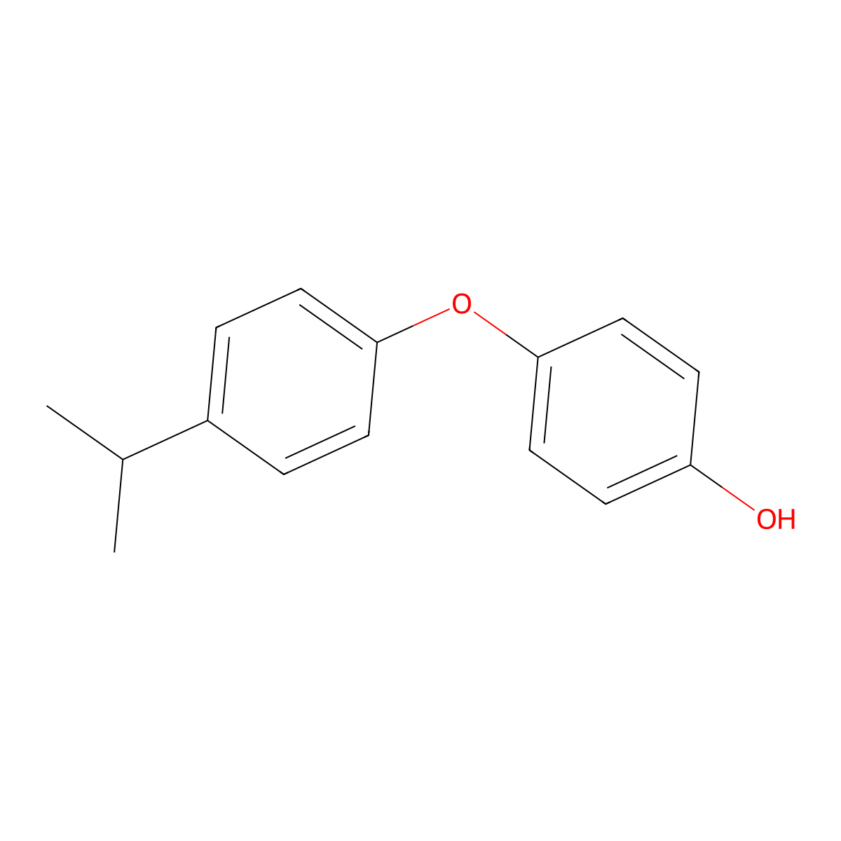 4-(4-Propan-2-ylphenoxy)phenol molecular structure, CAS 83582-85-8