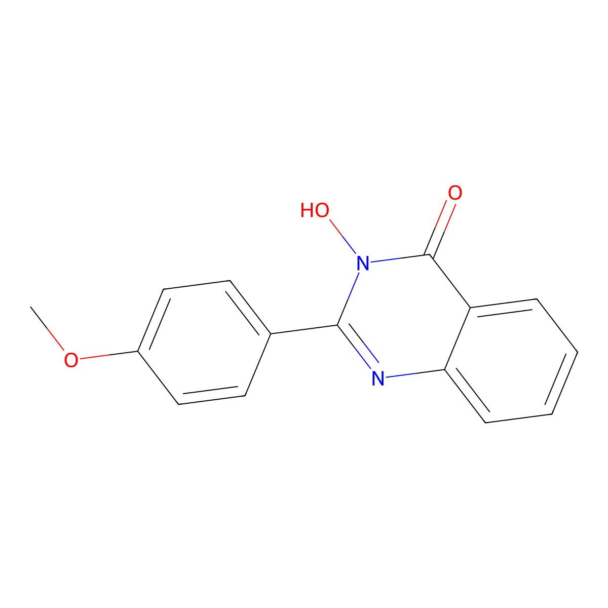 3-hydroxy-2-(4-methoxyphenyl)-4(3H)-quinazolinone molecular structure, CAS 83583-77-1