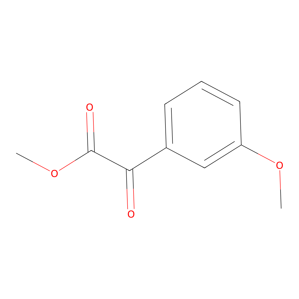 Methyl 2-(3-methoxyphenyl)-2-oxoacetate molecular structure, CAS 83585-22-2