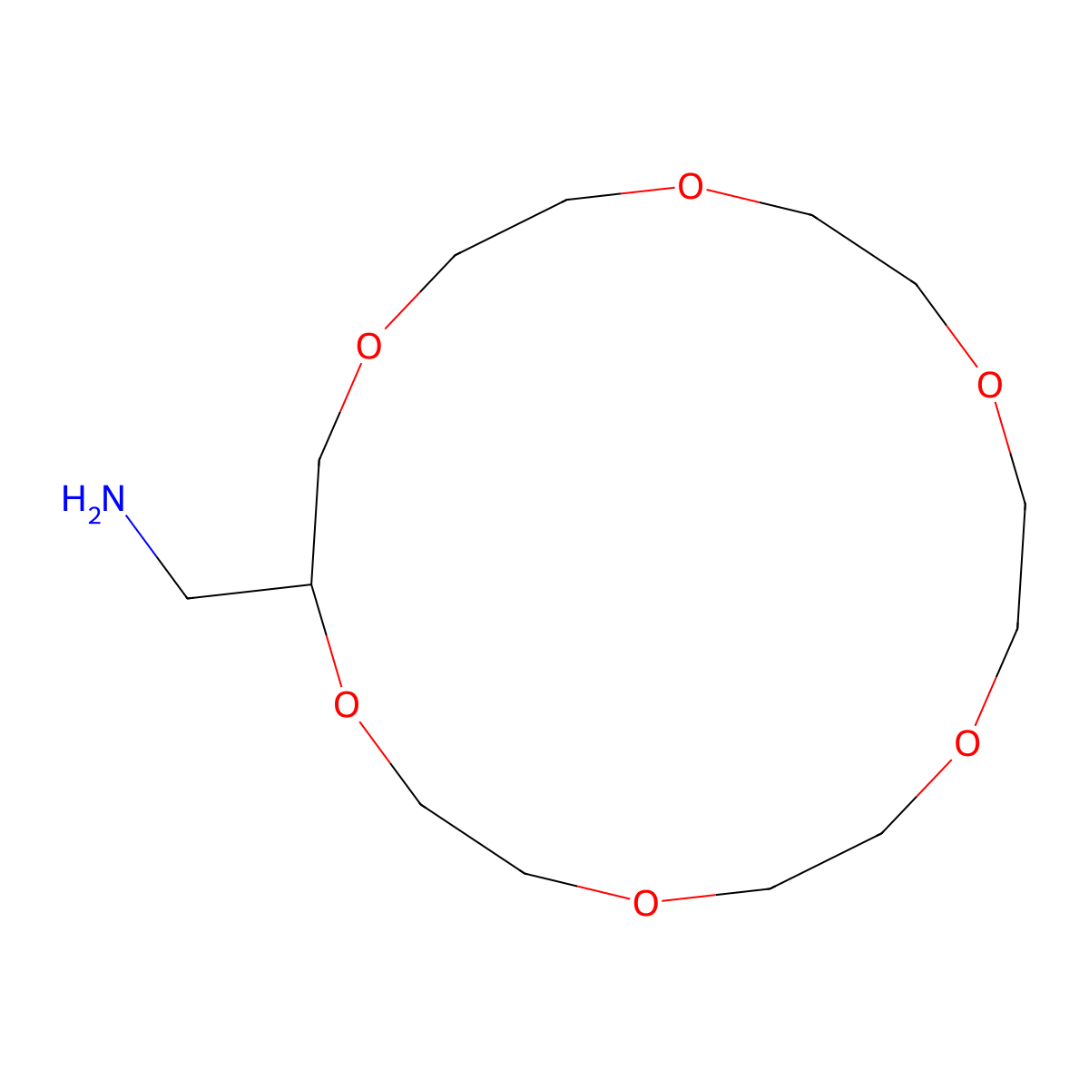 2-Aminomethyl-18-crown-6 molecular structure, CAS 83585-61-9