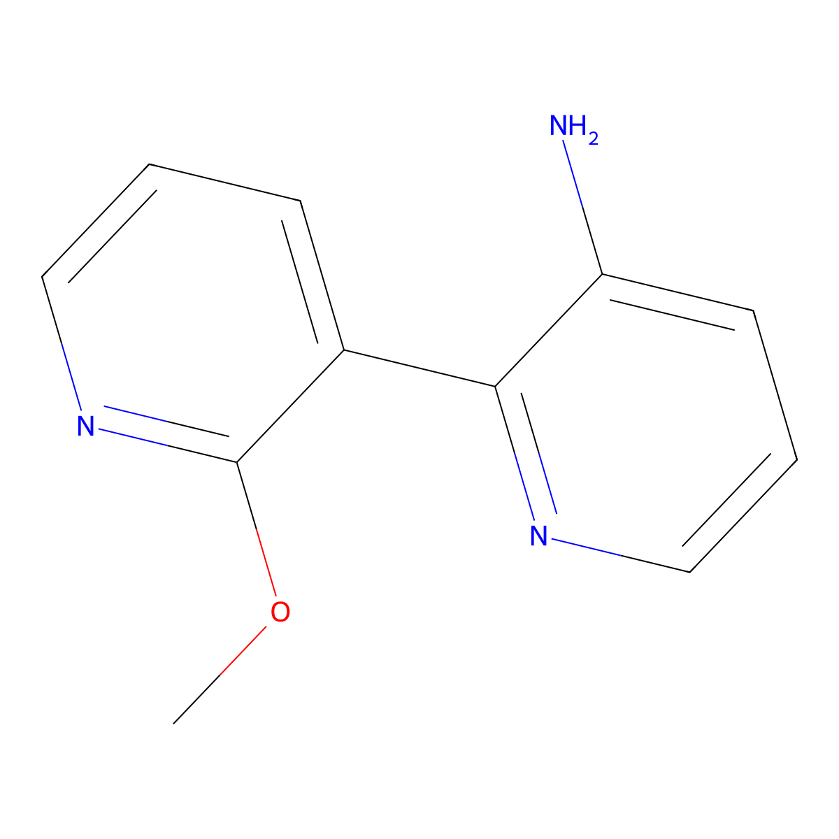 2'-Methoxy-[2,3']bipyridinyl-3-ylamine molecular structure, CAS 835876-06-7